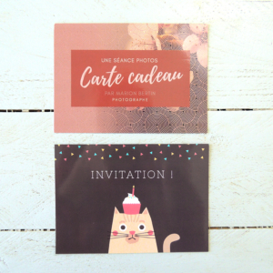 Carte cadeau et invitation